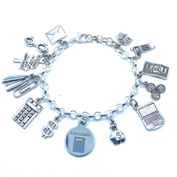 Accountant Charm Bracelet - Picture 1 of 8